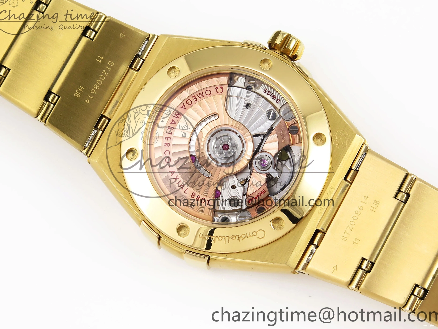 0303 Constellation 39mm YG ASWF 1:1 Best Edition White Dial on YG Bracelet A Casual 7780